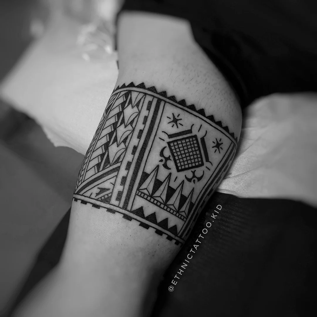 Brazalete estilo Samoano, hecho a mano alzada por EthnicTattoo.kid