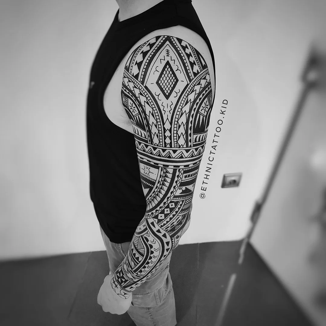 Tatuaje freehand estilo Samoano por EthnicTattooKid en Ajalvir, Madrid